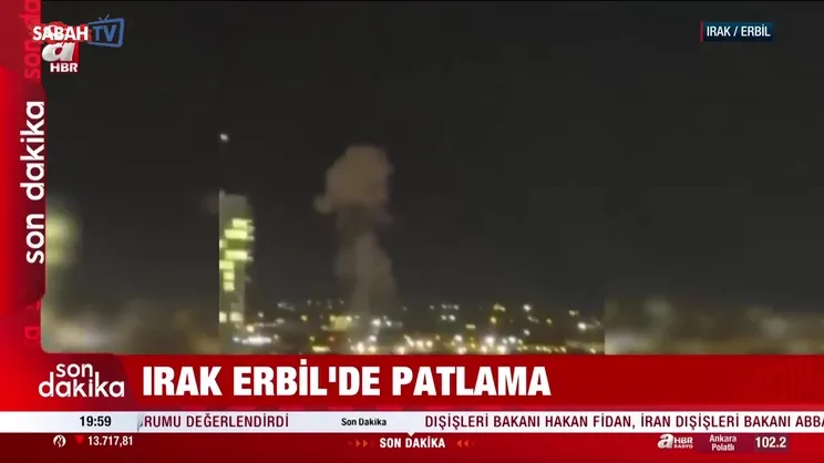 Irak Erbil'de patlama!