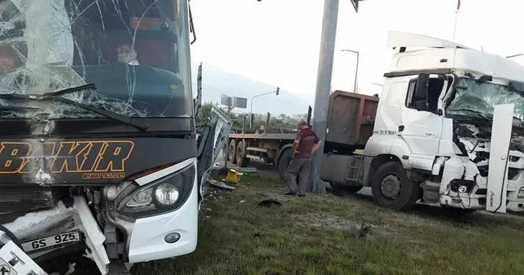 Hatay’daki trafik kazası ucuz atlatıldı