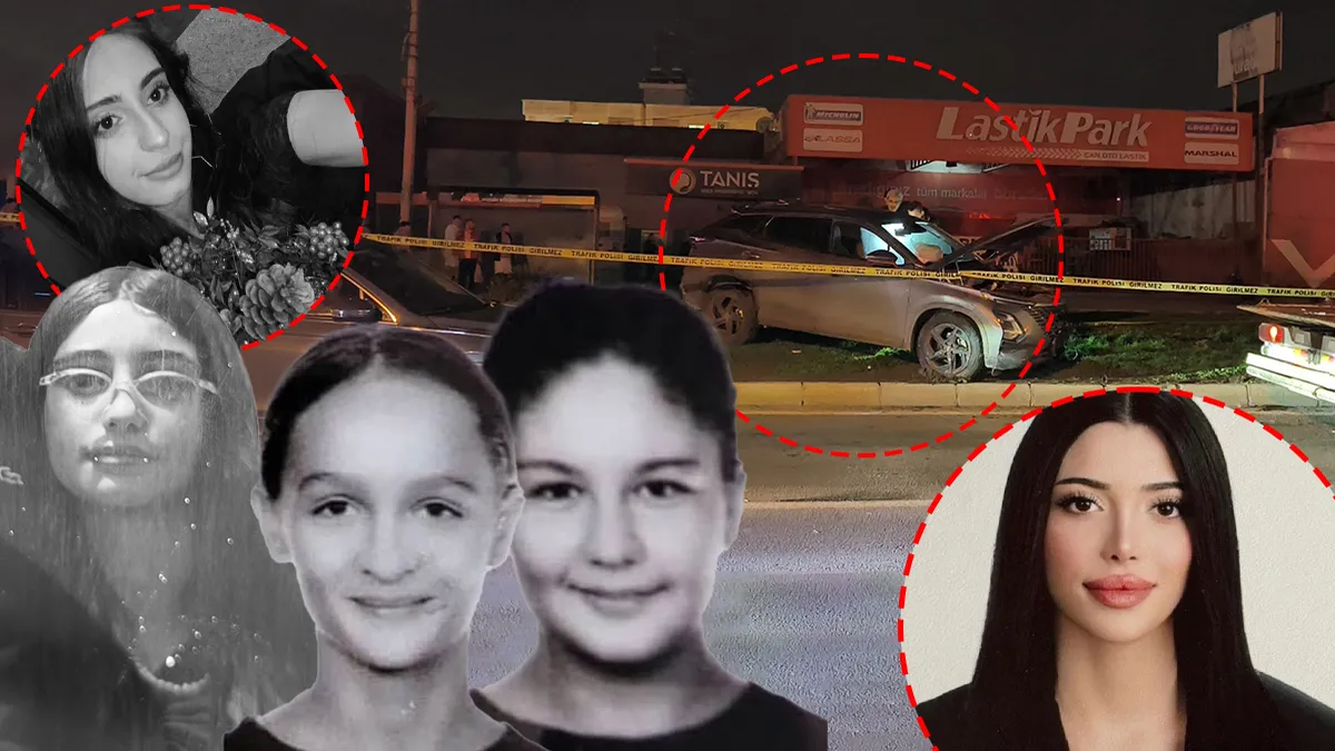 Mersin'de meydana gelen trafik kazasının ardından olay yerinden görüntüler.