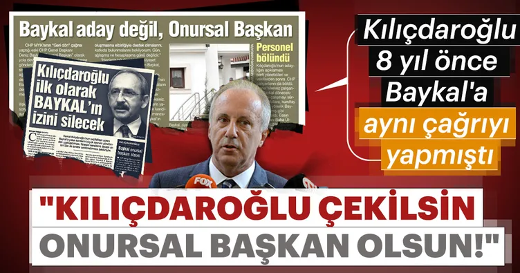 Muharrem İnce’den flaş açıklama