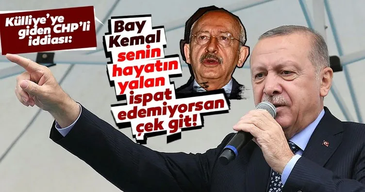 Başkan Erdoğan’dan Kılıçdaroğlu’na çok sert tepki: Genel başkanlığını ortaya koyuyor musun?