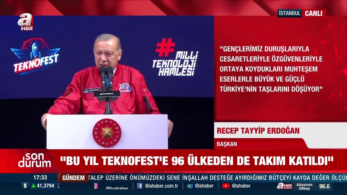 Başkan Erdoğan TEKNOFEST İstanbul’da önemli açıklamalarda bulundu videosunu izle