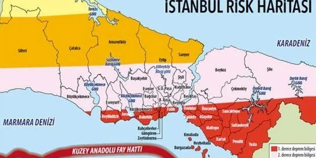 SON DAKİKA: İstanbul deprem haritası yayımlandı! İşte fay hattı bölgeleri ve yeni renkli ilçe ilçe risk haritası