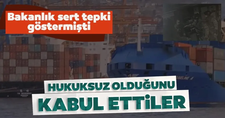 İrini Operasyonu, Türk gemisine yönelik denetimin Türkiye'nin izni olmadan yapıldığını kabul etti