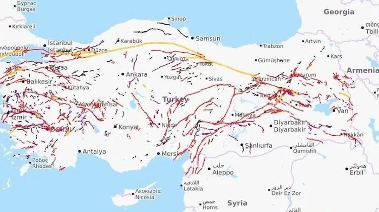 TÜRKİYE DİRİ FAY HARİTASI SON DAKİKA: Şimdi de Kuvaterner Fayı! Ankara’nın batısındaki deprem haritasına dikkat!