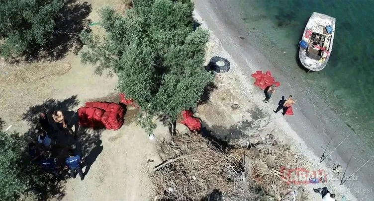 Gemlik Körfezi’nde drone destekli kaçak midye operasyonu
