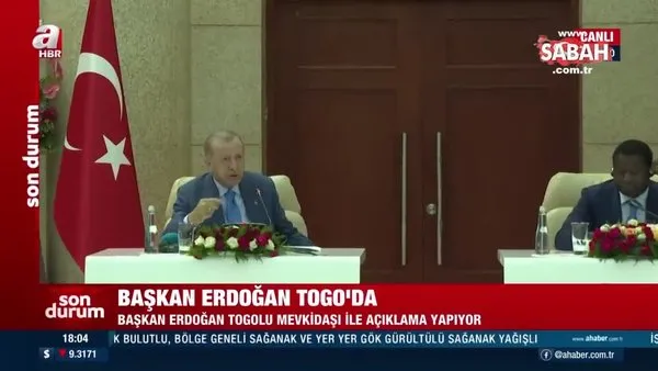 Son dakika: Başkan Erdoğan'dan Togo'da önemli açıklamalar | Video