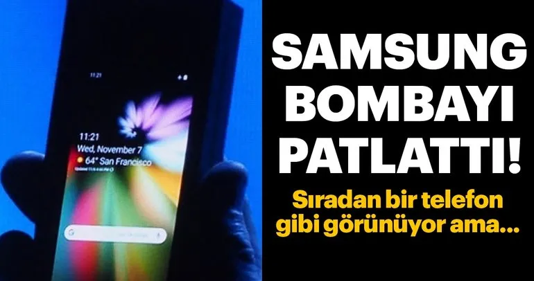 Samsung katlanabilir ekranlı telefonunu resmen tanıttı!