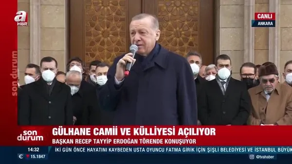 Son Dakika: Ankara Gülhane Camii hizmete girdi! Camii açılışını Başkan Erdoğan yaptı | Video