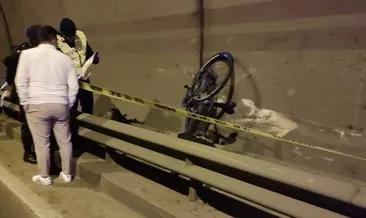 Trabzon’da tünelde kamyon bisiklete çarptı: 1 ölü