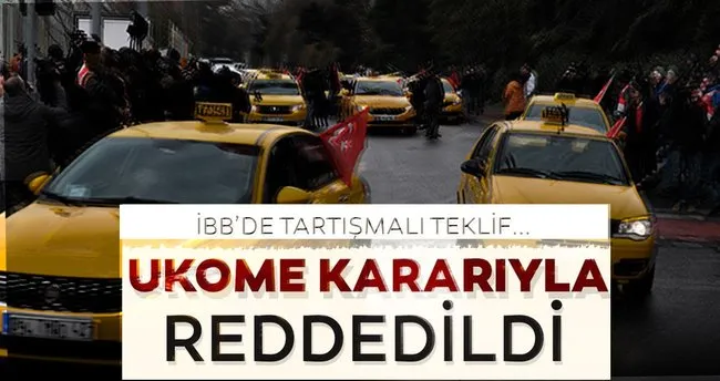 Istanbul Da 5 Bin Yeni Sari Taksi Plakasi Teklifinin Gorusulecegi Ukome Toplantisi Basladi Son Dakika Haberler