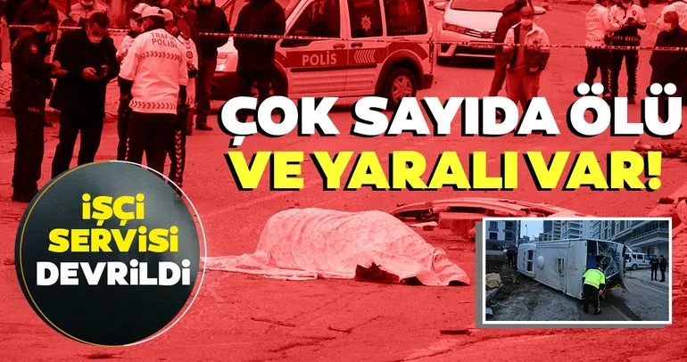 Son dakika: Samsun’da belediye işçilerini taşıyan servis devrildi: Çok sayıda ölü ve yaralı var