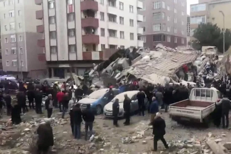 Son dakika haberi: İstanbul Kartal'da bina çöktü! İşte olay yerinden kareler