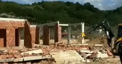 Kayaköy’de kaçak yapılar yıkıldı | Video