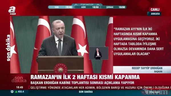 son dakika kabine toplantisi sona erdi 21 gunluk tam kapanma olacak mi baskan erdogan dan onemli aciklamalar video videosunu izle son dakika haberleri