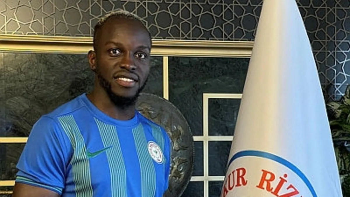 Çaykur Rizespor, Gambiyalı forvet Ali Sowe’u kiraladı Çaykur Rizespor, Gambiyalı forvet Ali Sowe’u kiraladı