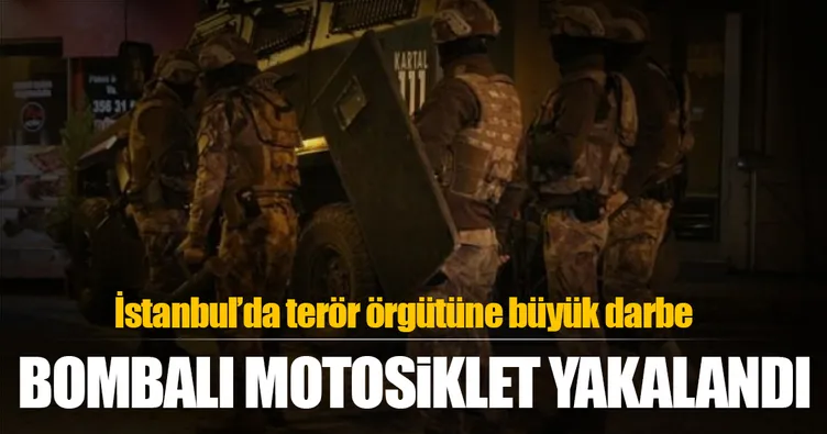 Son dakika: İstanbul’da bombalı motosiklet yakalandı!