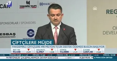 Bakan Pakdemirli müjdeyi verdi! Ödemeler bugün başlıyor