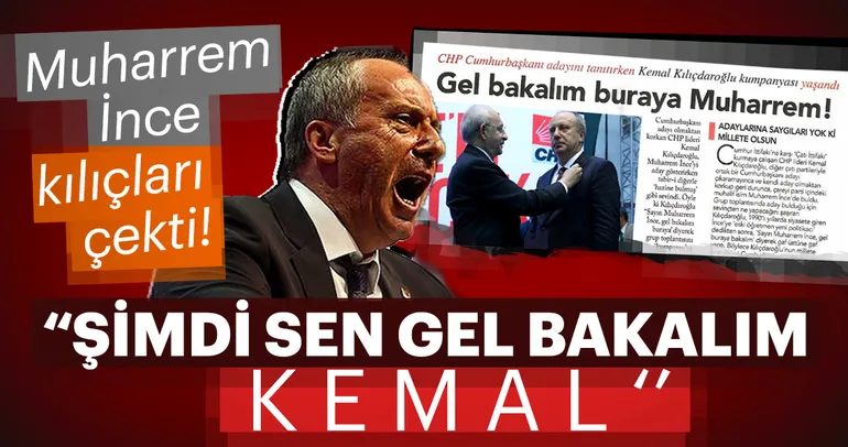 Muharrem Ä°nce KÄ±lÄ±Ã§larÄ± Ã§ekti!