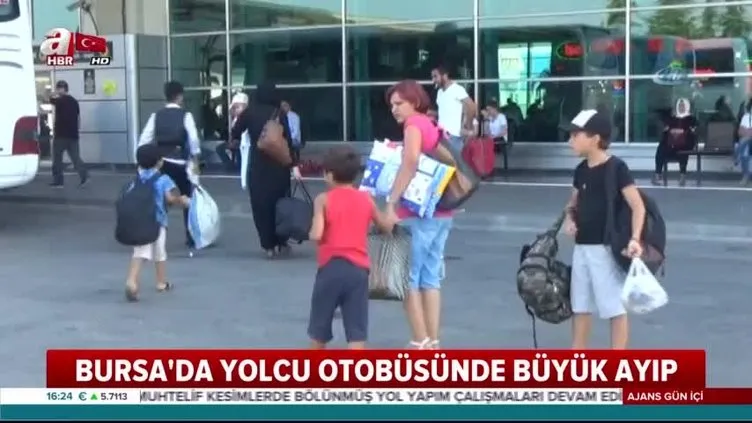 Bursa'da yolcu otobüsünde büyük ayıp!