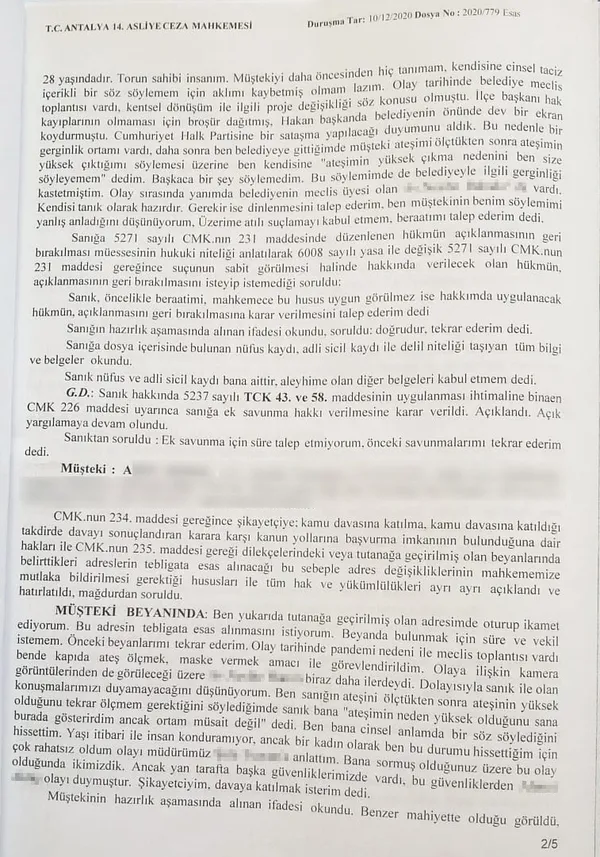 Kepez Belediyesi’nde CHP’li Meclis Üyesi ateş ölçmekle görevli olan kadına tacizde bulundu - 4