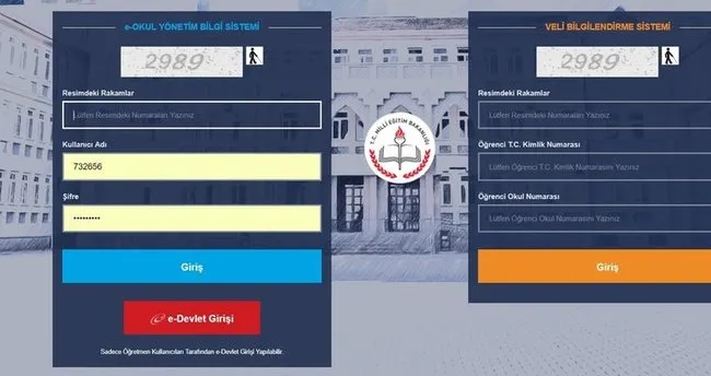 E Okul Veli Bilgilendirme Sistemi Ne Hizli Giris Yap E Okul Vbs Giris Ekrani Ile Lgs Lise 2 Tercih Nakil Basvurusu Ve Bos Kontenjanlar Egitim Haberleri