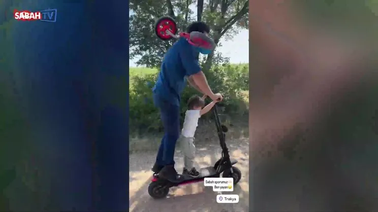 Kıvanç Tatlıtuğ ve Kurt Efe'nin sevimi halleri ilgi çekti | Video