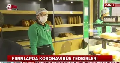 Fırınlarda koronavirüs tedbirleri... Müşteri ekmeğe temas etmeyecek | Video