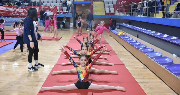 Okul sporları minikler ve küçükler cimnastik müsabakaları tamamlandı