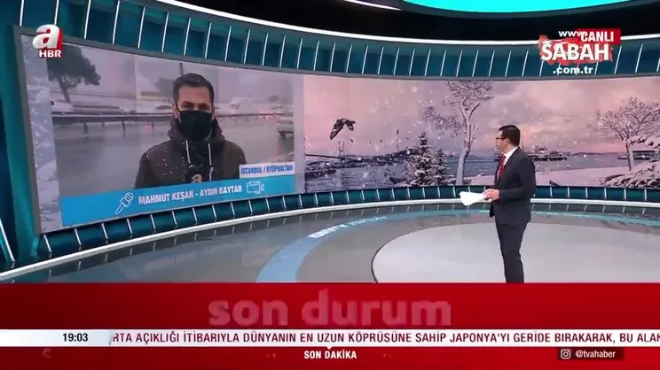 İstanbul'da kar etkisini artırdı | Video