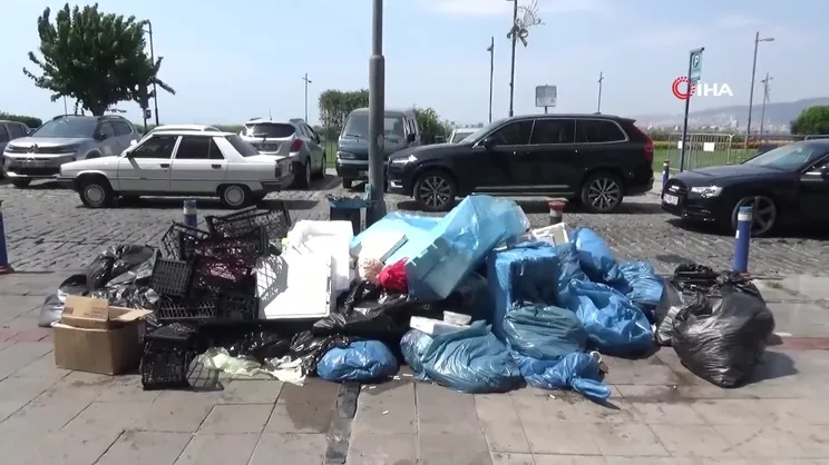 İzmir'de çöp yığınları koku şaçıyor