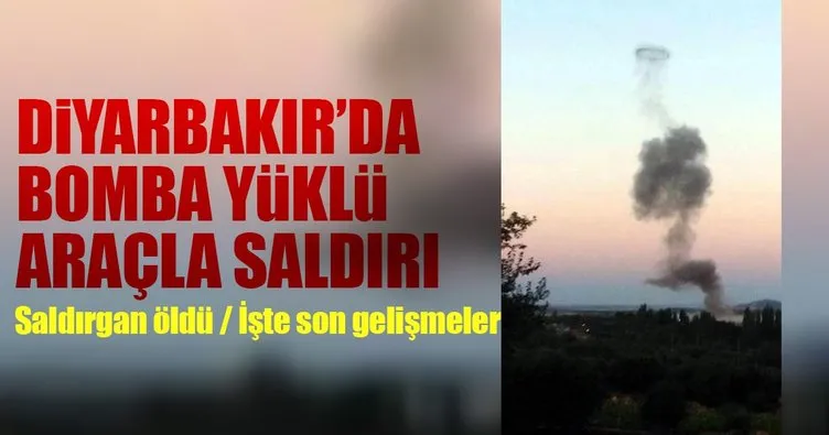Son Dakika: Diyarbakır’da karakola bombalı saldırı: Saldırgan öldü!