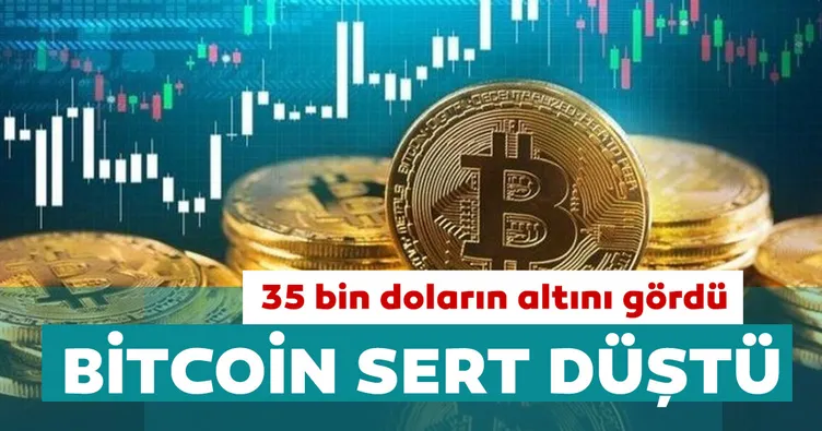 Bitcoin sert düştü: 35 bin doların altını gördü