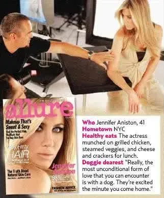 Jennifer Aniston Allure dergisine poz verdi...
