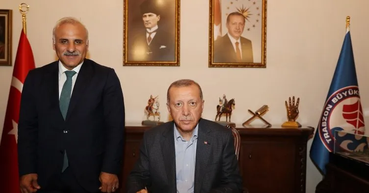 Başkan Erdoğan’dan belediyeye ziyaret