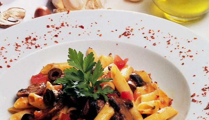 Acı Soslu Mantarlı Penne