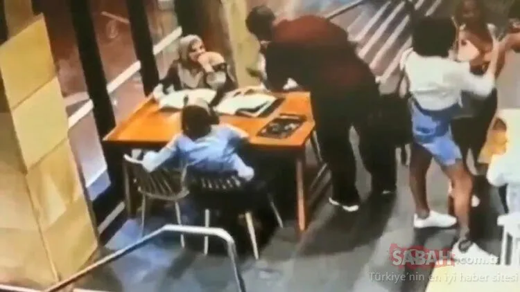 Son Dakika: Kafede çirkin saldırı! Müslüman hamile kadına defalarca yumruk ve tekme attı!