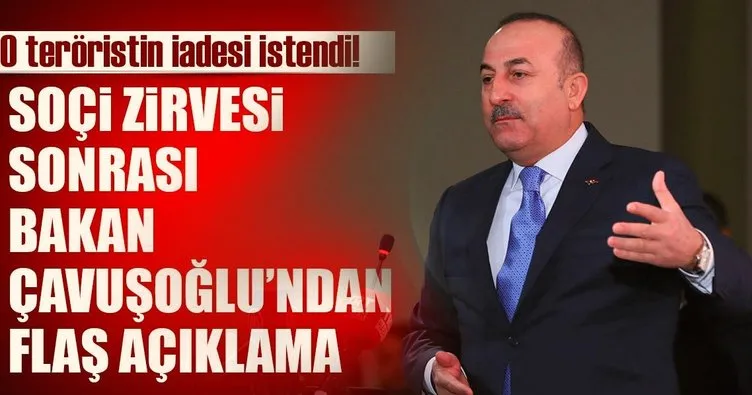 Bakan Çavuşoğlu: Soçi’de başarılı bir sonuç aldık