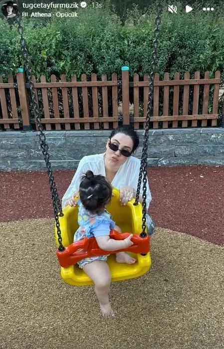 Minik kızı Necla Hira’nın son halini paylaştı! Tuğçe Tayfur’dan eğlenceli anlar!