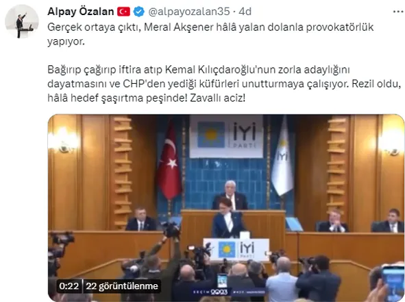 Gerçekler ortaya çıktı! Meral Akşener özür dilemek yerine üste çıkmaya çalıştı