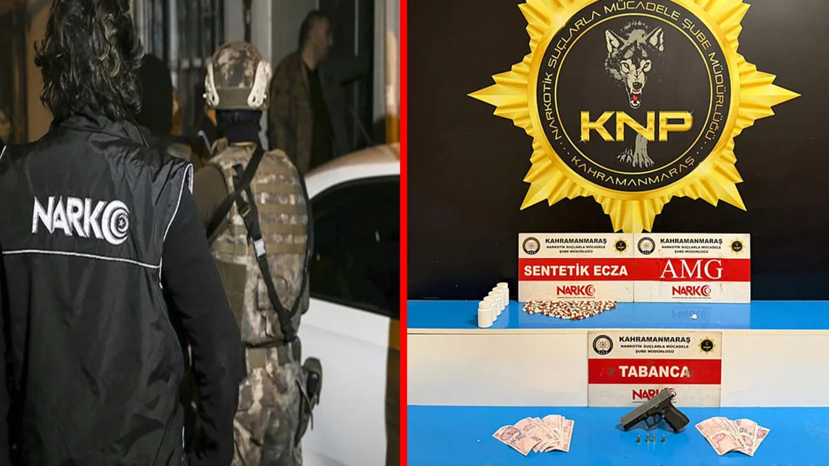 Kahramanmaraş'ta uyuşturucu operasyonu! 8 gözaltı 6 tutuklama