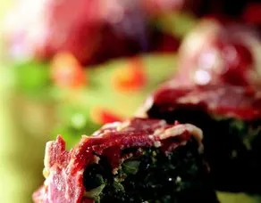 Pastırmalı Ispanaklı Sufle