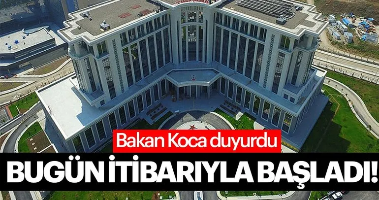 Ankara Şehir Hastanesi’nde hasta kabulüne bugün itibarıyla başlandı