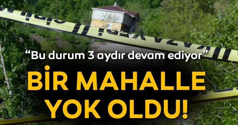 Ordu’da heyelan bir mahalleyi yok etti