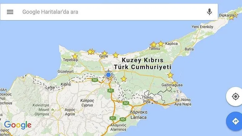 Google Mobil Harita Uygulamasina Kktc Yi Ekledi Teknoloji Haberleri