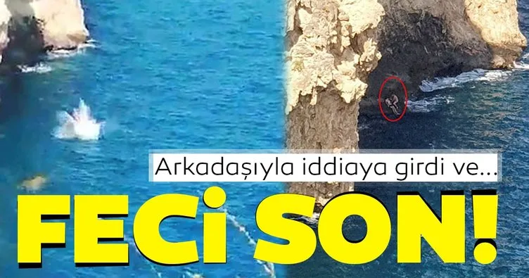 Feci son! Rus turist İddia için 40 metreden denize atladı hayatını kaybetti