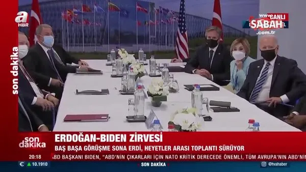 Son dakika: NATO Zirvesi'nde tarihi buluşma! Başkan Erdoğan-Biden görüşmesi sona erdi | Video