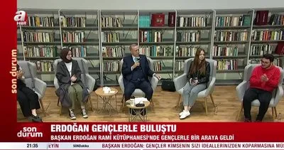 Başkan Erdoğan Rami Kütüphanesi’nde gençlerle buluştu | Video