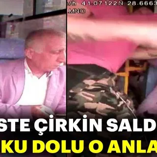 Yaşlı sürücüye yumruklu saldırı kamerada