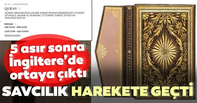 5 asırlık Kuran-ı Kerim İngiltere’de ortaya çıktı! Savcılık, Birleşik Krallıktan geri istiyor